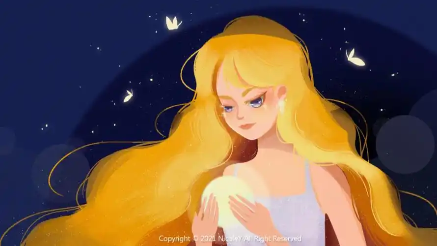 拿着精灵球的小仙女,超级适合做壁纸～7878经过老师的指点进行了