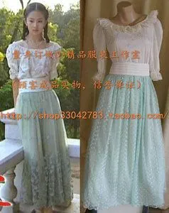 量身订做 金粉世家 刘亦菲 白秀珠 同款 套装 附 顾客实物