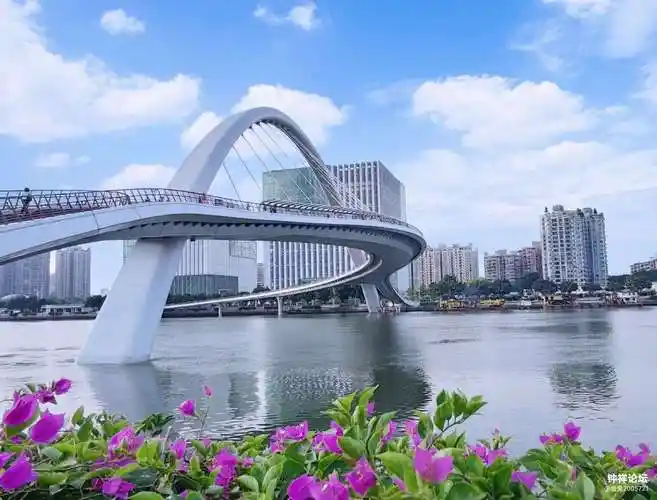 广州首座横跨珠江人行天桥