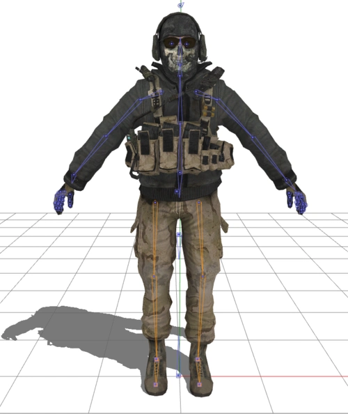 【使命召唤141】【幽灵 ghost】稀有精细模型分享 多迷彩可选