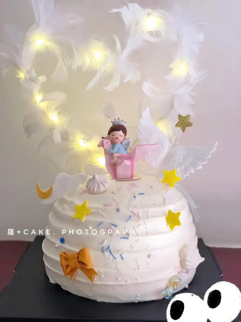 千纸鹤女孩蛋糕