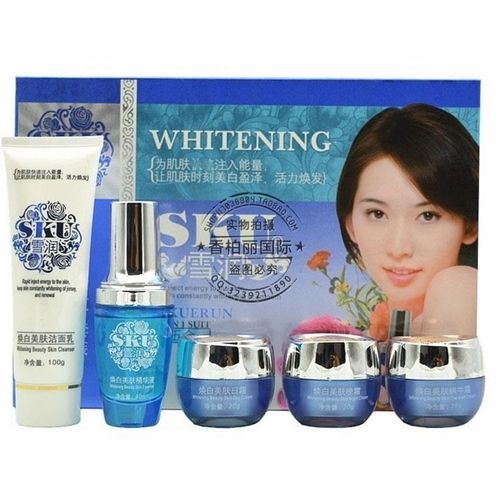 正品润颜升级版雪润sku焕白组合五件套美肤五合一护肤套装包邮
