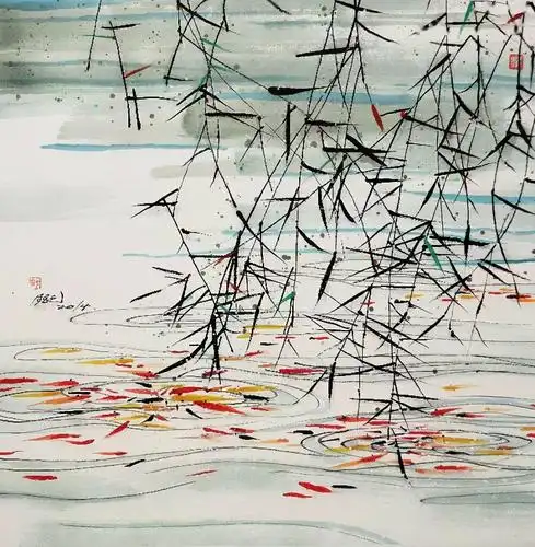 清新诗意的水墨画,美到窒息_吴冠中