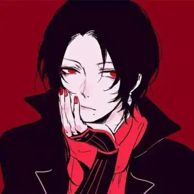 丧系病娇动漫男头像 黑暗系血腥男头像