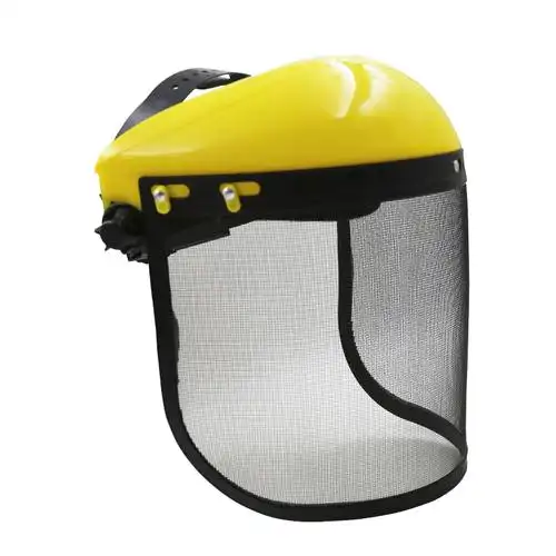 钢丝网打草面罩头盔割草面罩园林面罩防护罩割草机护具修剪面罩