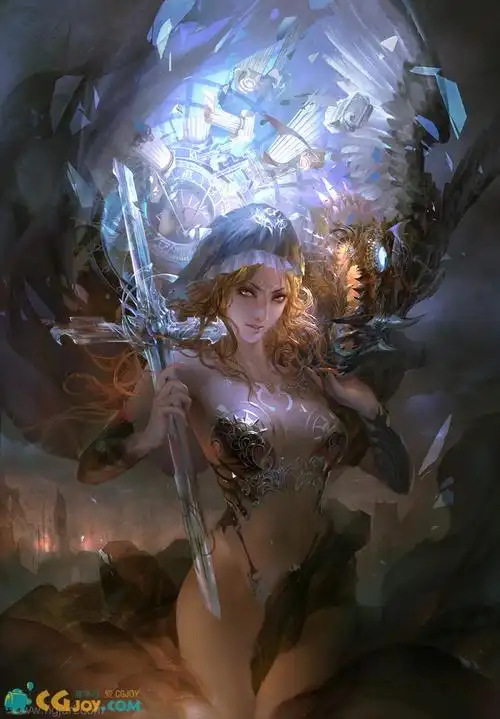 赚人气最新黄光剑插画作品集绘画过程四部教学视频笔刷201gb