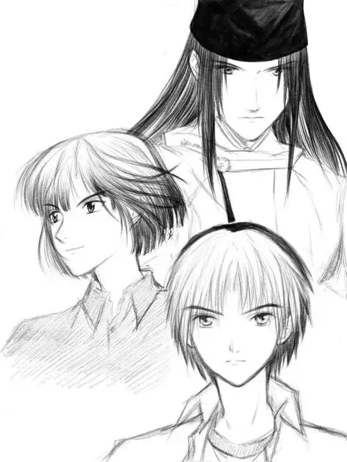 两年前画的棋魂