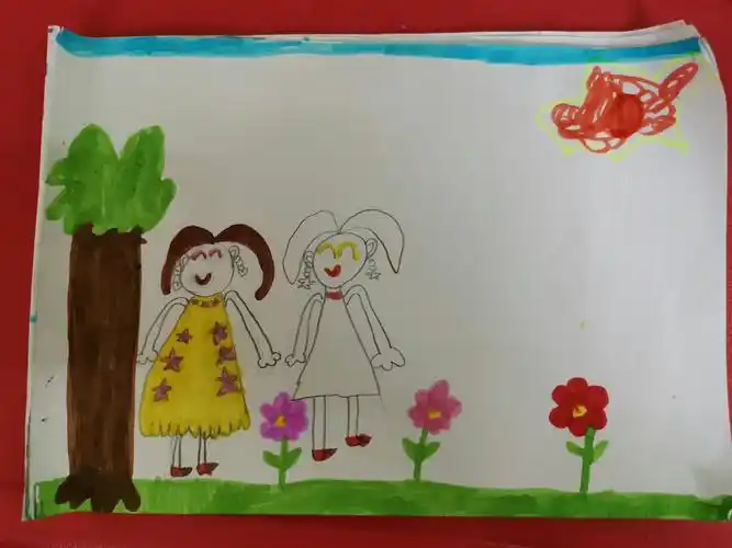 大一班美术活动《我的好朋友》