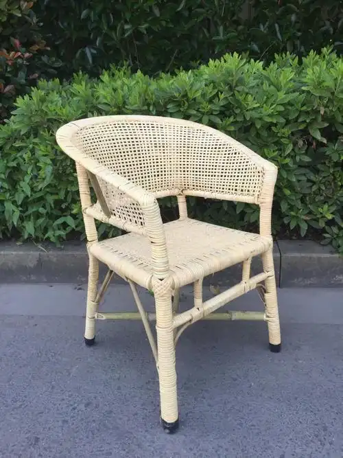 欧呈家具藤椅圈椅电脑椅老人椅办公椅天然休闲藤椅子老式复古藤椅加宽