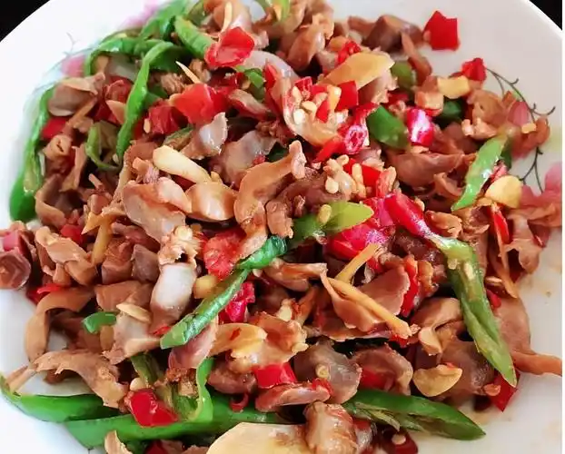 家常炒鸡杂的做法!