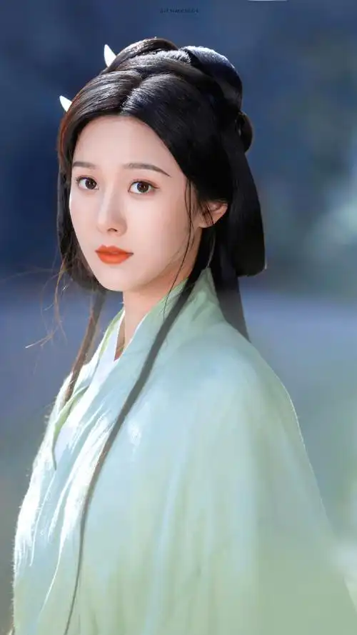王子璇山水之中古装造型##王子璇古装山水小憩氛围感