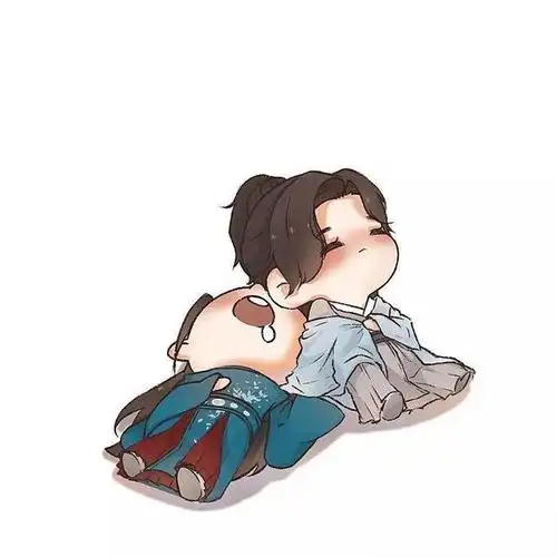 当山河令中的周子舒温客行变成迷你版的漫画20年一遇的呆萌