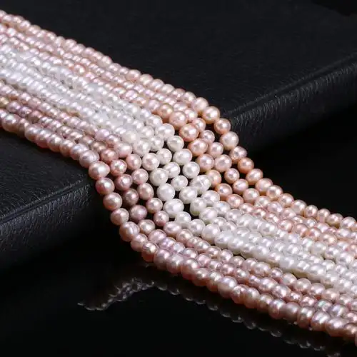 天然淡水土豆形珍珠串珠 用于diy饰品配件手工首饰珠宝制作批发