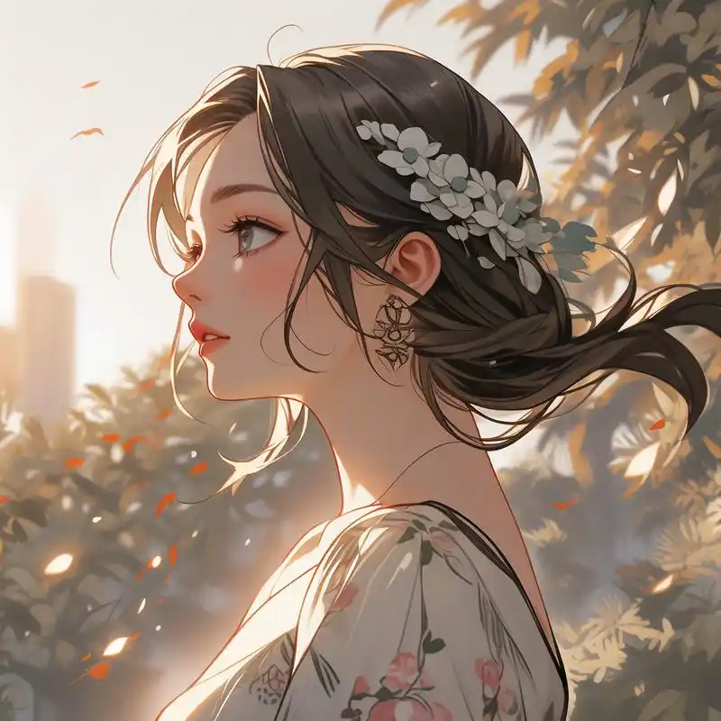 96唯美侧面,美女头像精选96 探索美的不同角度,一组唯美的美女