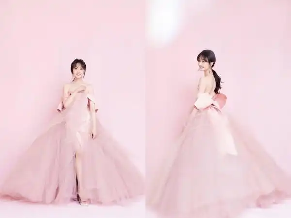 郑爽心机礼服 美背全看光