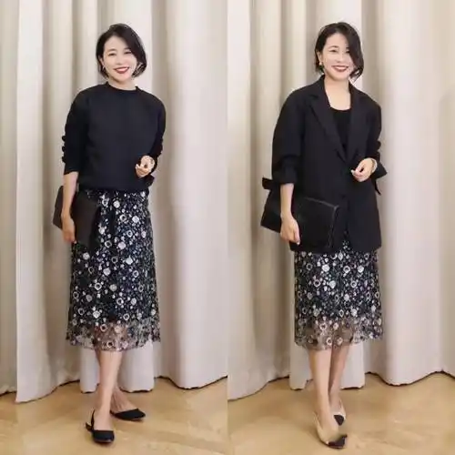 原创小个子中年女人看过来高级又时髦的通勤风穿搭太有气质了