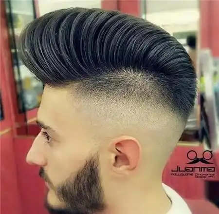 蓬巴杜莫西干发型 让男友高到185cm