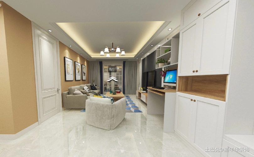 回首又见它两房改三房三居现代简约家装装修案例效果图