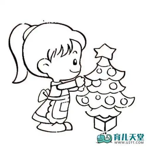 小女孩侧身简笔画可爱