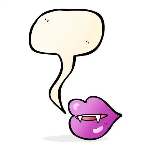 卡通_吸血鬼_尖牙_对话气泡框_图片大全—全景创意图库(quanjing.