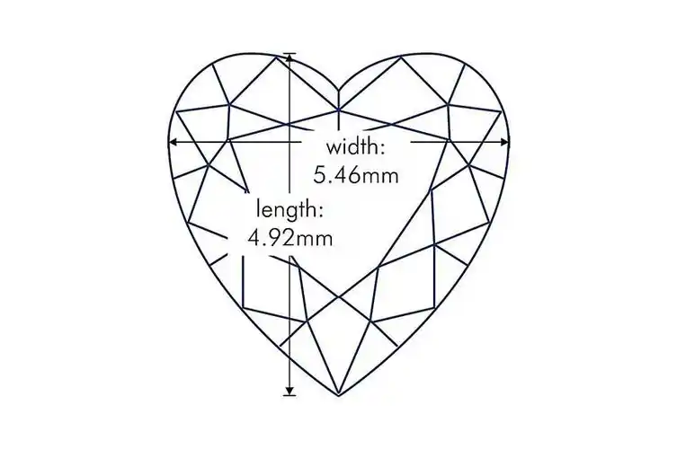 0.50 克拉心形钻石