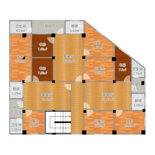 求大师们帮忙 重新分布一下出租屋布局