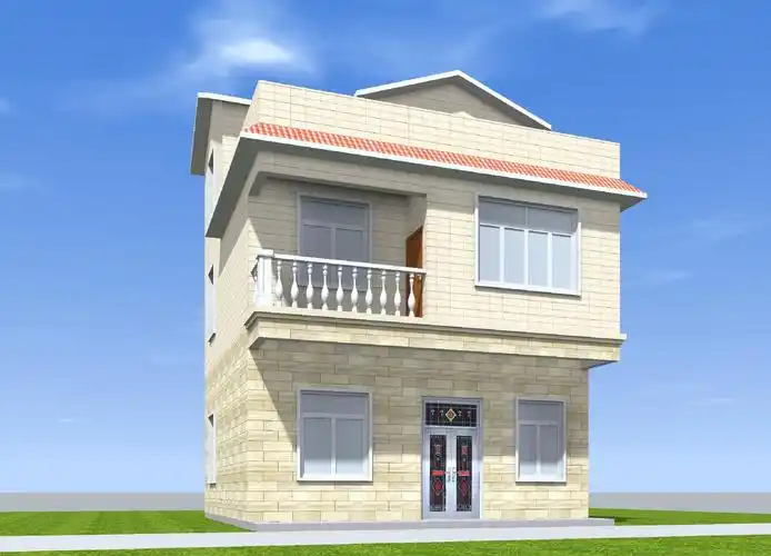 5 两层半农村自建楼房住宅别墅设计图纸方案图效果图外观图