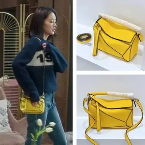 爱上特种兵李沁同款包几何包菱形真皮枕头包女单肩斜挎手提包mini