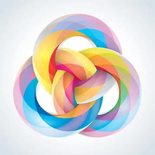 抽象的无限循环标志模板.公司图标.eps10