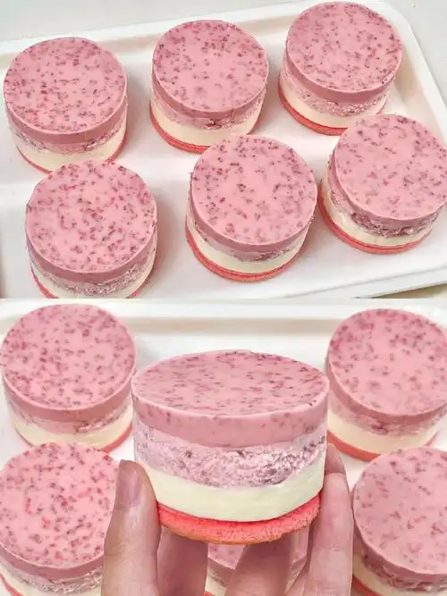 草莓脆皮半熟芝士91草莓和奶酪的搭配,草莓酸酸甜甜～口感清爽不甜