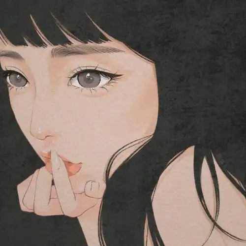 头像头像女手绘冷淡风卡通少女心