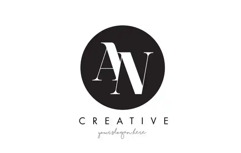 矢量圆形字母logo