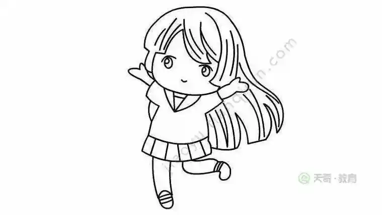很多人聚在一起的简笔画侧身站立的女孩简笔画求一张手机壁纸简笔画三