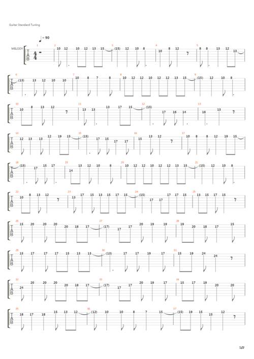 终身美丽吉他谱