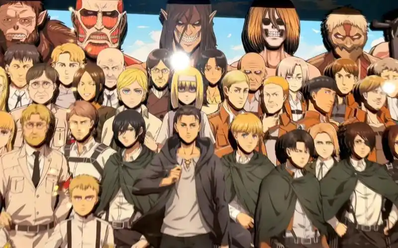 进击的巨人完结了,谁还没有收到女朋友送的巨人全家福啊?是你嘛!