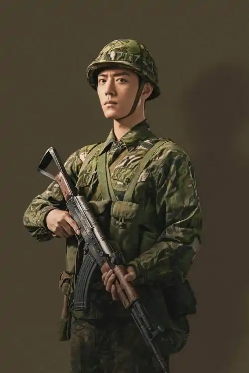 肖战王牌部队海报今晚的顾一野满腔热血保家卫国