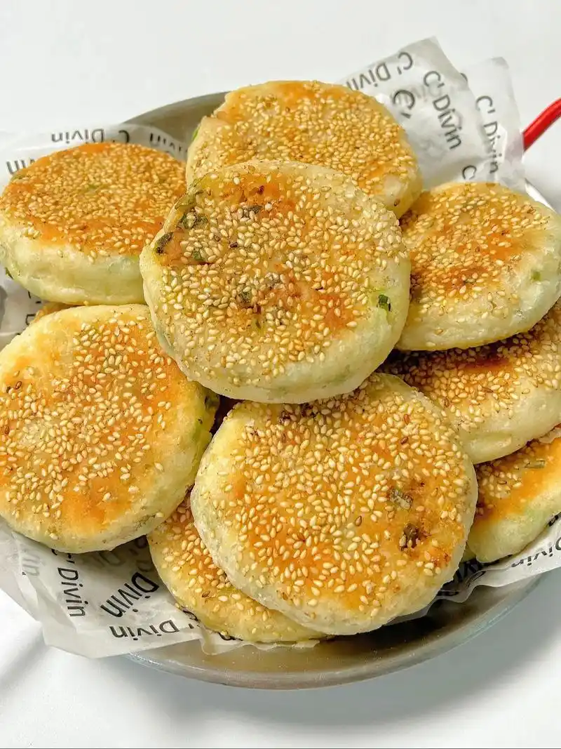 巨好吃的芝麻鲜肉烧饼6015连吃三天都不腻