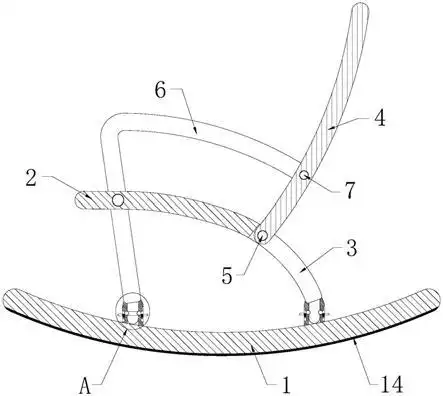 一种组合式摇椅的制作方法