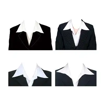 女士西装证件照模板png素材