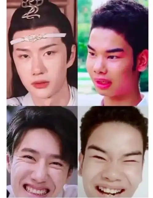 王一博代言美妆,莫名撞脸发际线小吴,看见这照片你们想买吗?