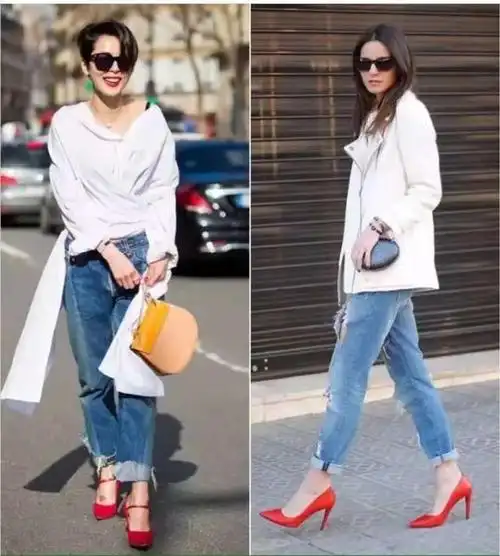 红色高跟鞋配什么衣服好看