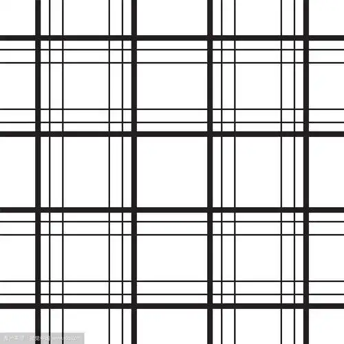 几何格子线黑白简约