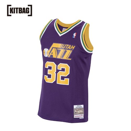 犹他爵士队karlmalone复古之夜客场球迷球衣男子篮球服