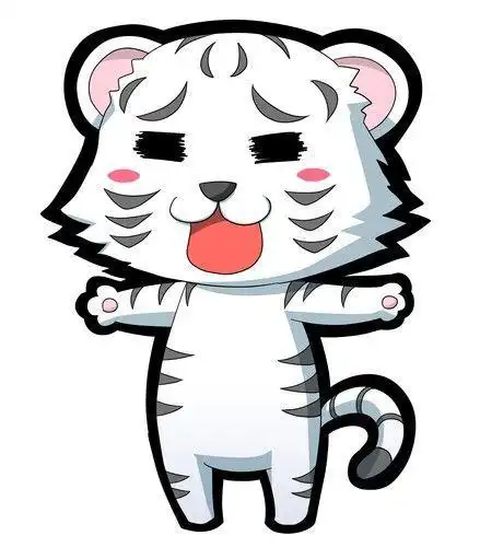 画神兽白虎画简笔画卡通老虎简笔画q版老虎动物头像简笔画简笔画白虎