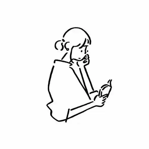 想要那种简约的线条女生头像