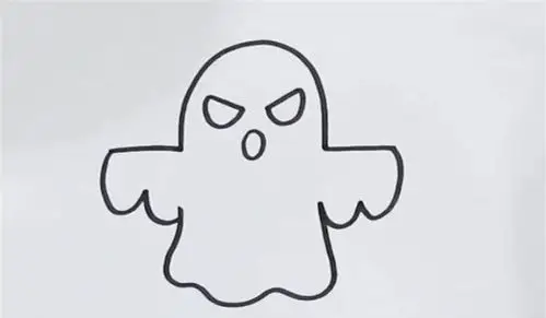 恐怖鬼怎么画_卡通简笔画_简笔画大全