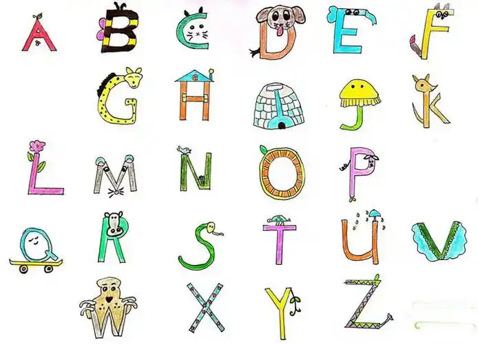 26个英文字母创意画手抄报【精选6张】
