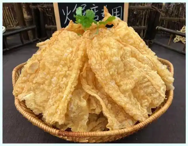 油炸腐竹大片装广西柳州螺蛳粉火锅专用手工炸豆腐皮潮汕火锅批发
