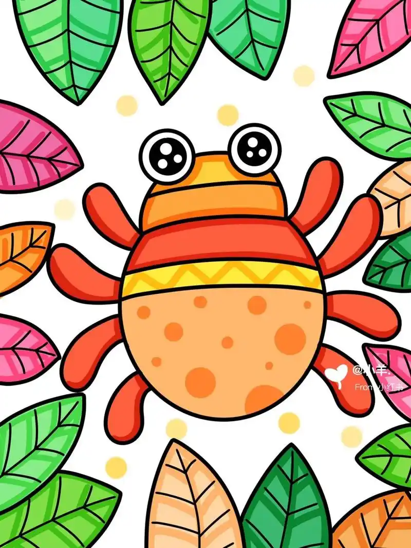 简单 9615线稿 #简笔画教程# #创意美术儿童画# #儿童画