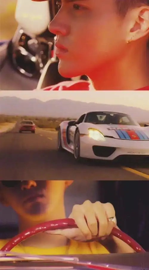 吴亦凡银发,开着赛车的矜贵公子!